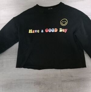 Black Kids Shirt with Colorful Print